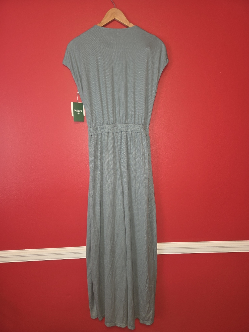 Halara Wide Leg Flowy Waffle Casual Jumpsuit Sz L - Picture 9 of 12